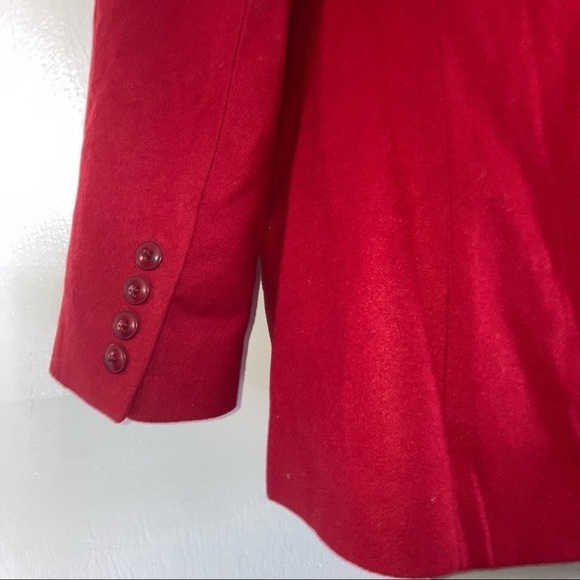 Tailleur Platinum by Barrie Pace Red Cashmere Jacket Double breasted 6 - Picture 4 of 5